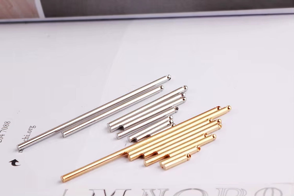 Copper Cylindrical Single Pendant Earrings, Ear Earrings, Ear Hook, Female Ear Jewelry, DIY Handmade Beaded Material Parts