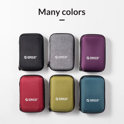 2.5 Inch HDD Box Bag Case Portable Hard Drive Bag for External Portable HDD Hdd Box Case Storage Protection Black/Red/Blue