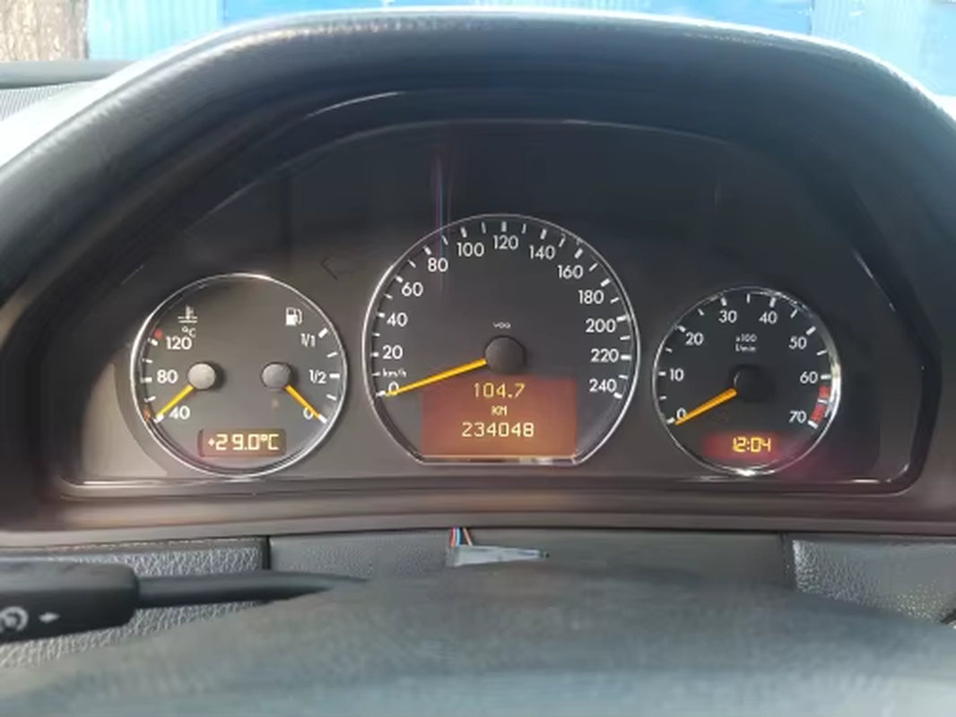 Chrome Styling Dashboard Gauge Ring Set for Mercedes Benz W210 00-02 / W202 00-02