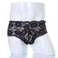 Lace Sexy Underwear Men Boxers Hombre Man Sissy Transparent Ultra Thin Panties Penis Pouch Boxer Shorts Underpants Cueca