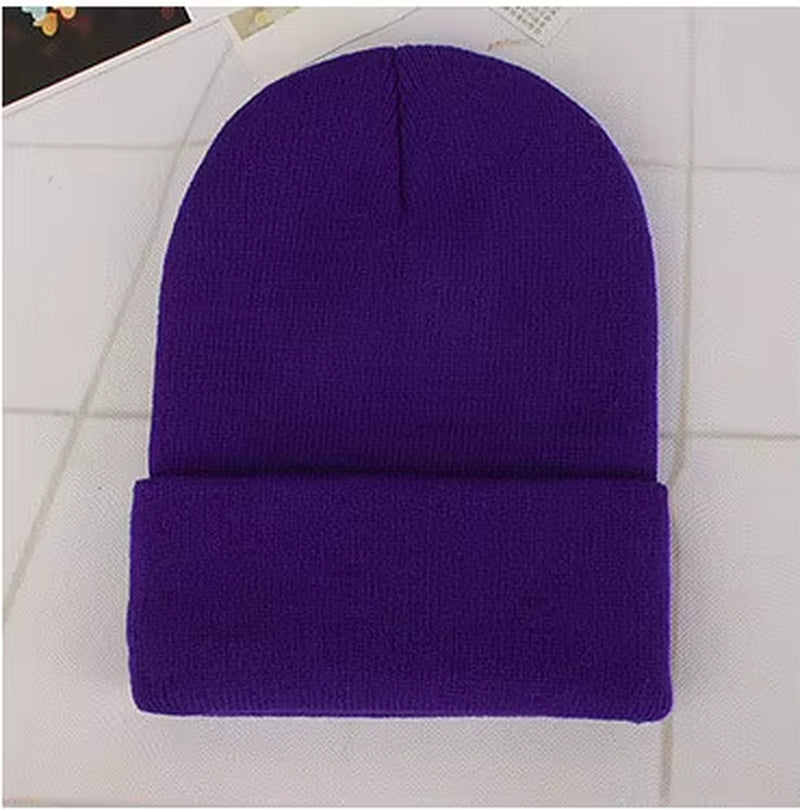 Solid Color Winter Hats for Woman New Beanies Knitted Cute Hat Girls Autumn Female Beanie Caps Warmer Bonnet Ladies Casual Cap