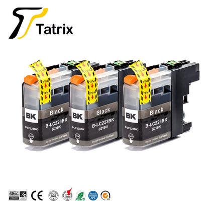 Tatrix with Chip LC223 LC221 Compatible Ink Cartridge for  MFC-J4420DW/J4620DW/J4625DW/J480DW/J680DW/J880DW Printer