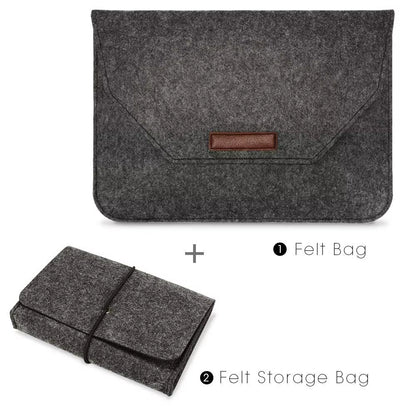 Soft Sleeve Laptop Bag for Macbook Air Pro Retina 11 12 13 14 15 Inch Notebook Tablet Case Cover for HP Dell Macbook with Gift