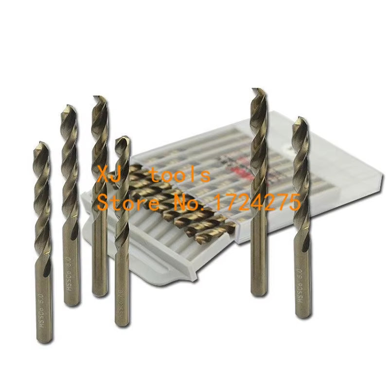 M35 10Pcs 1.0Mm-8.5Mm HSS Hemp Flowers Cobalt Drill Special Stainless Steel Drill Bits (1Mm/2Mm/3Mm/4Mm/5Mm/6Mm/7Mm/8Mm)