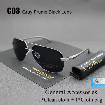 Aluminum Magnesium Polarized Sunglasses Men Driver Mirror Sun Glasses Male Fishing Female Eyewear for Men