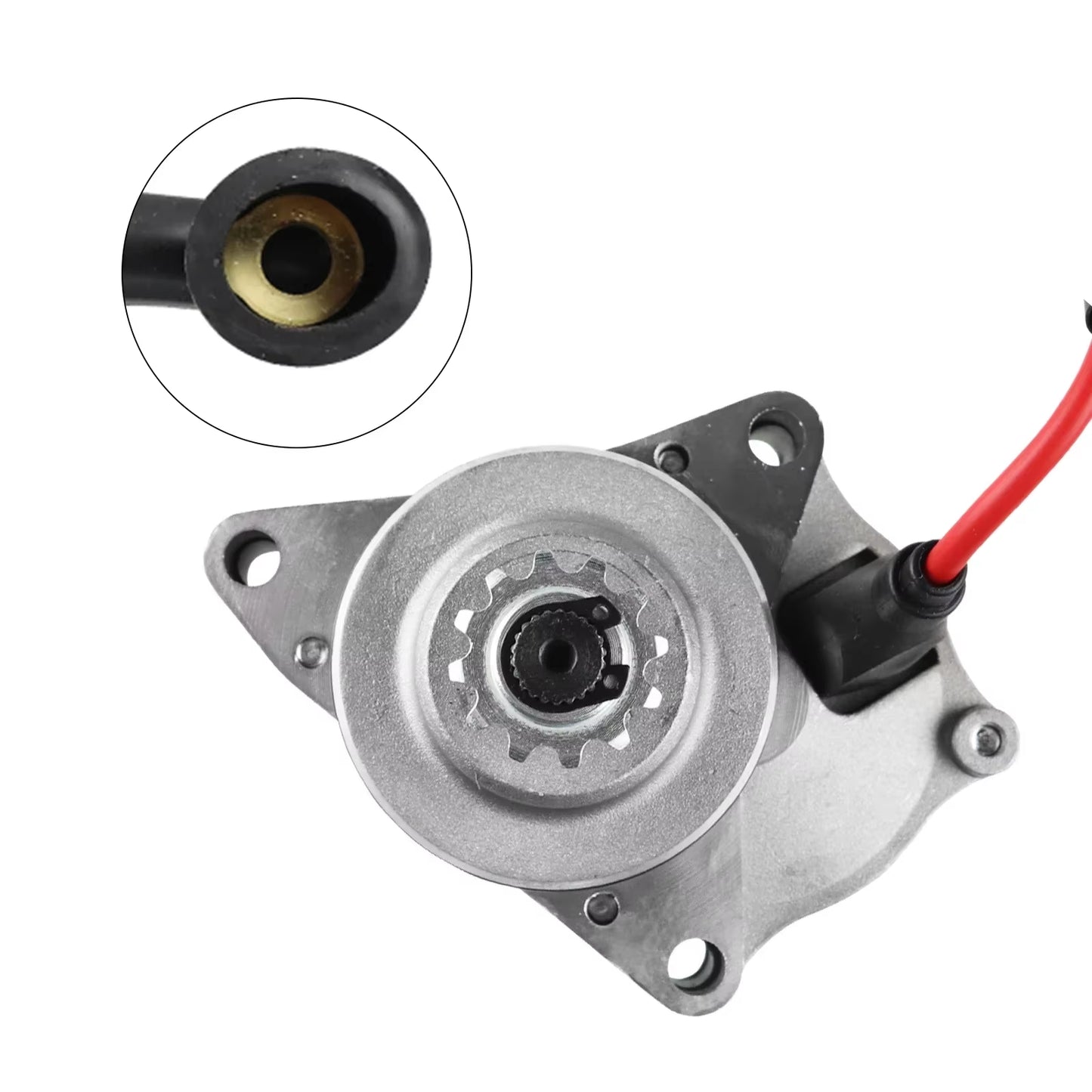 Electric Starter Motor 3 Bolt for 4 Stroke 50Cc 70Cc 90Cc 100Cc 110Cc 125Cc Engine 4 Wheeler ATV Quad Dirt Bike Go Kart Taotao