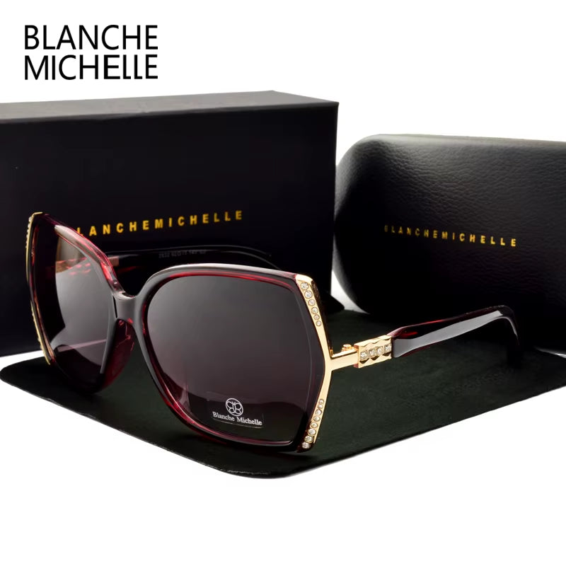High Quality Polarized Sunglasses Women Brand Designer UV400 Vintage Sun Glasses Driving Gradient Sunglass Woman 2021 with Box