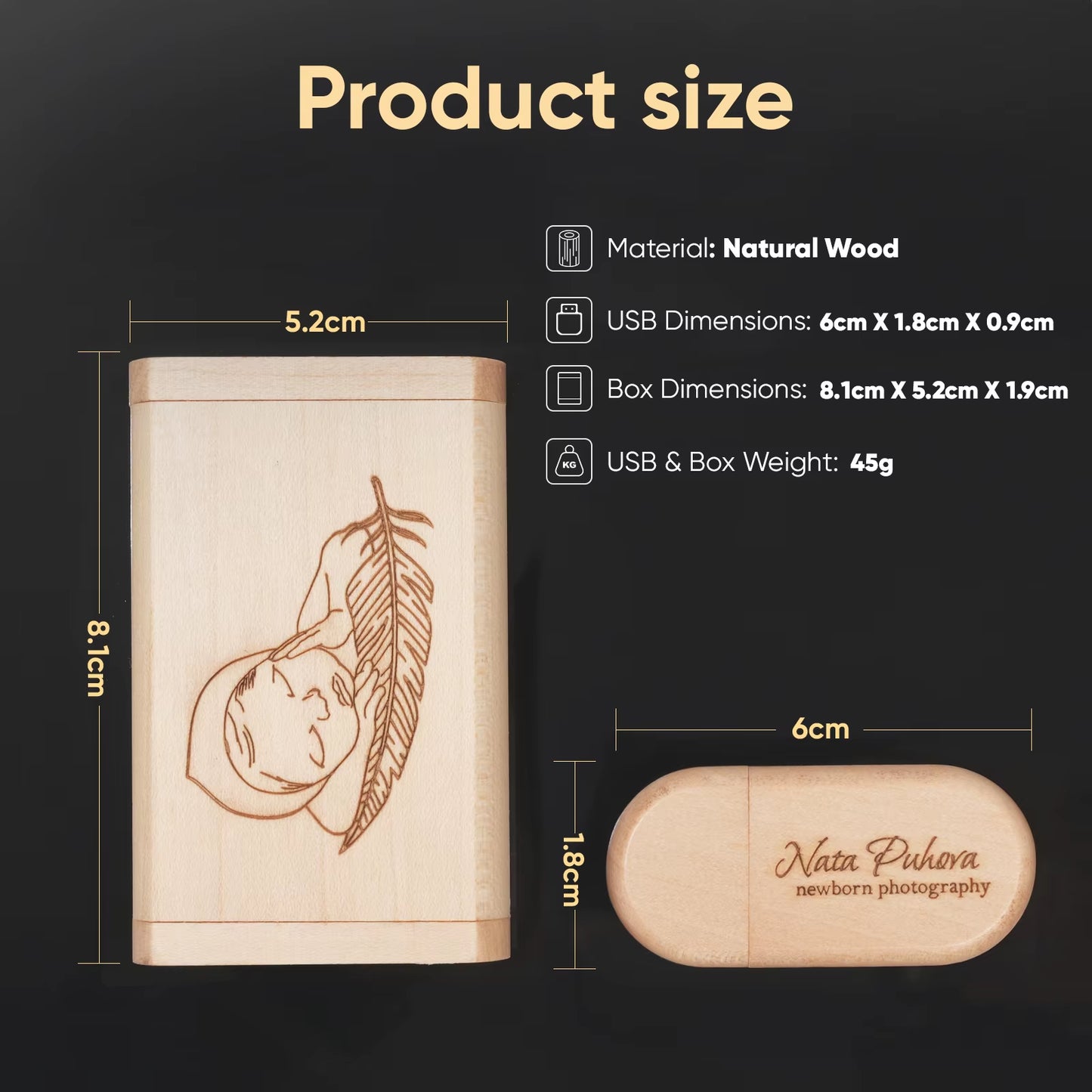 USB Flash Drive 2.0 128GB Memory Stick Wooden/Bamboo Free Logo Pendrive 4GB 8GB 16GB 32GB 64GB Pen Drive Wedding Gifts