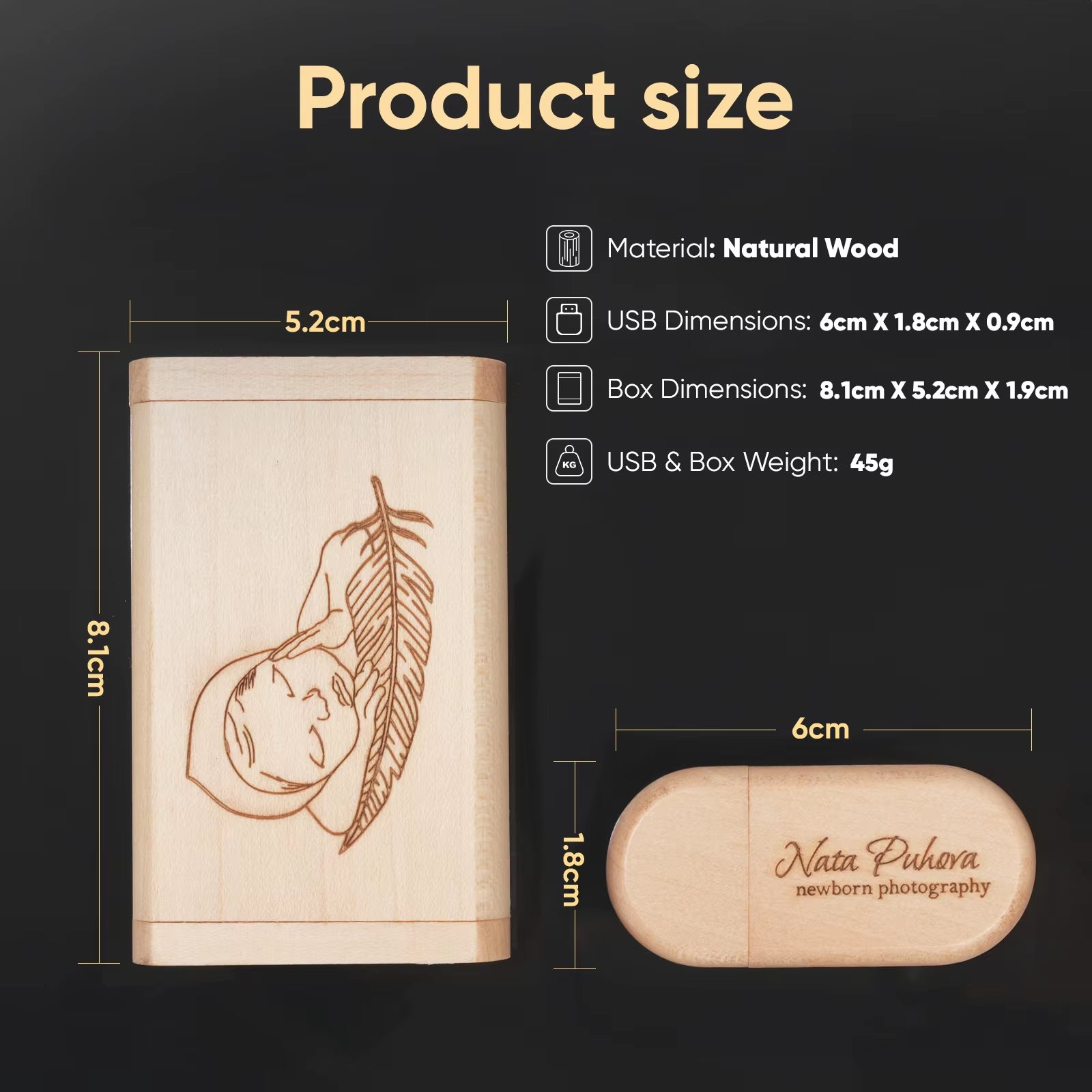 USB Flash Drive 2.0 128GB Memory Stick Wooden/Bamboo Free Logo Pendrive 4GB 8GB 16GB 32GB 64GB Pen Drive Wedding Gifts
