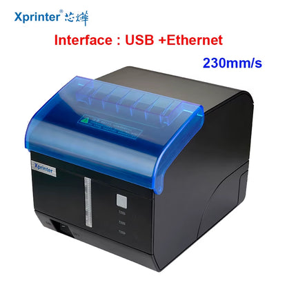 80Mm Auto-Cutter Thermal Receipt/Bill Printer 200MM/S POS with Usb/Ethernet/Bluetooth/Wifi for Kitchen/Restaurant