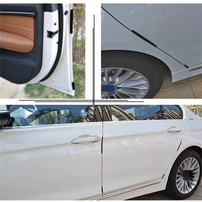 8Pcs/Set Car Door Side Edge Protector Strip Auto SUV Scrape Guard Bumper Handle Protective Cover Sticker Universal Auto Decal