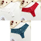 3Pcs Sexy Underwear Woman Thongs Panties Lace G-String T-Back Female Underwear Sexy Lace Thongs Underpants Panties for Woman