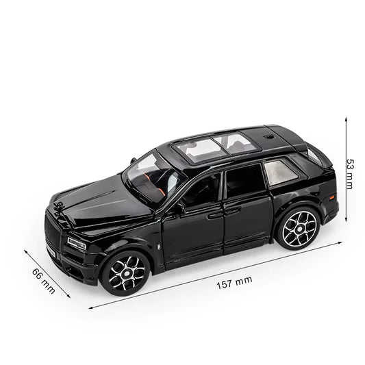 1:32 Luxury Business Car Alloy Model, Unique Decorations of the Car Center Console, Cool Sound and Light, High-End Fun Ornaments