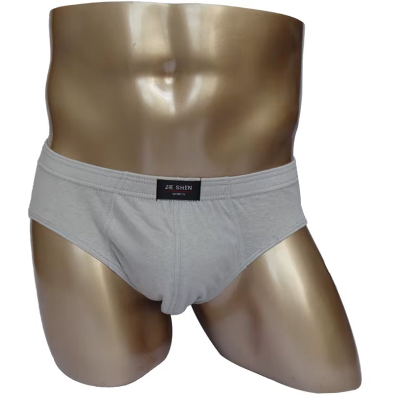 Mens Briefs 100% Cotton plus Size Men Underwear L/XL/XXL/XXXL/4XL/5XL Men'S Breathable Panties 1PCS