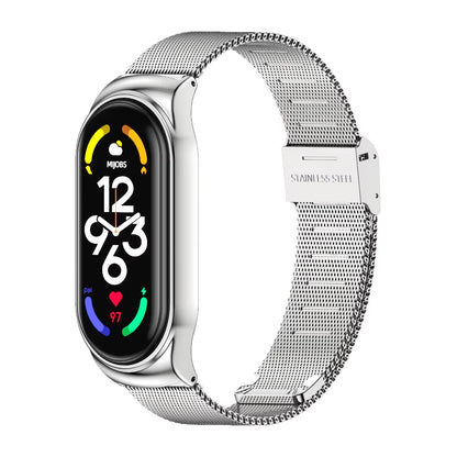 Strap for Mi Band 10 9 8 7 6 5 4 3 Bracelet Silicone Wristband for Xiaomi Mi Band 8 Metal Strap for Mi Band 7 Watchband Leather