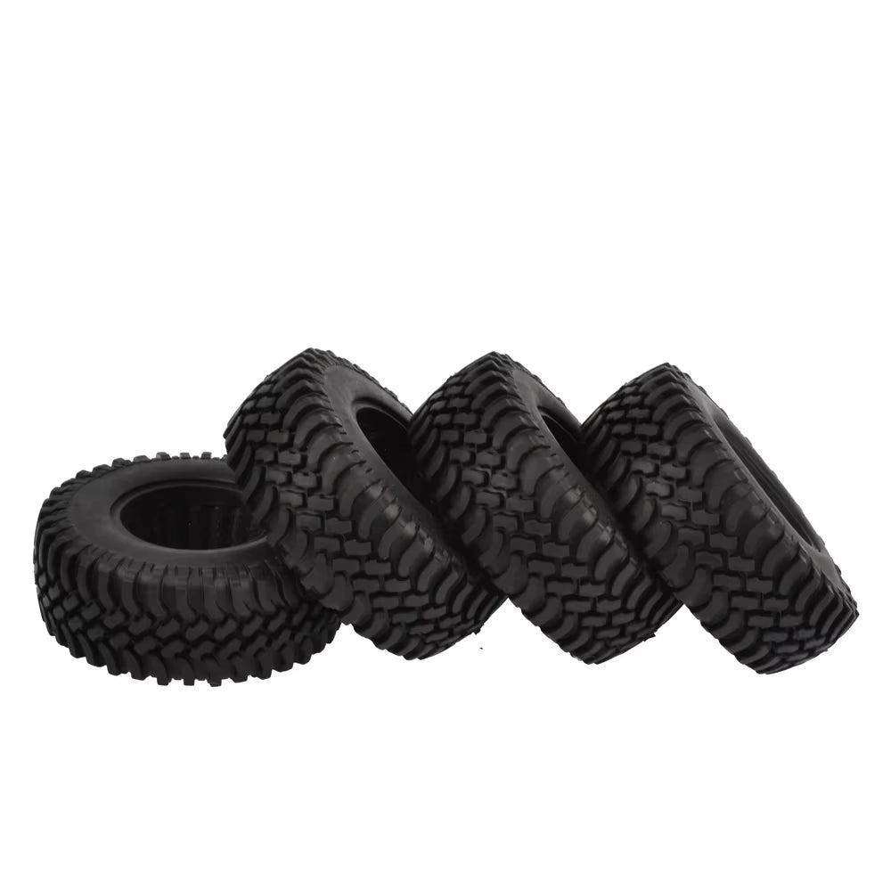 4PCS 100Mm 1.9 Inch Rubber Tires with Foam Inserts for 1:10 RC Rock Crawler Axial SCX10 D90 D110 Tamiya CC01 1.9 Inch Tyres