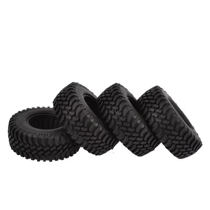 4PCS 100Mm 1.9 Inch Rubber Tires with Foam Inserts for 1:10 RC Rock Crawler Axial SCX10 D90 D110 Tamiya CC01 1.9 Inch Tyres