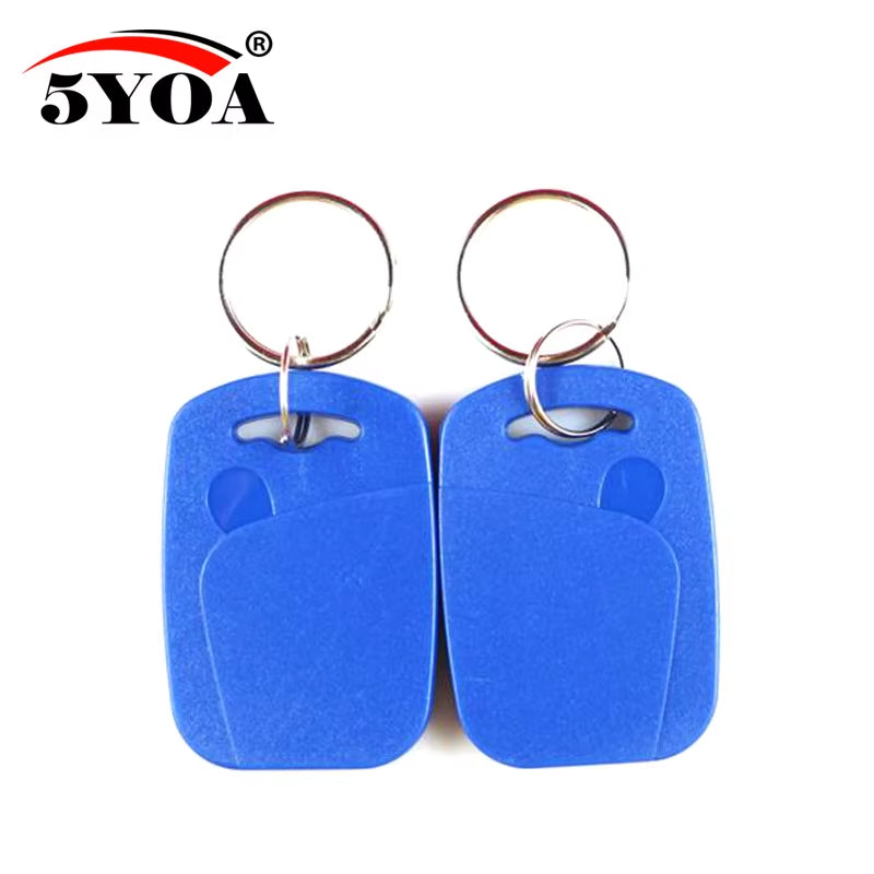 5Pcs IC+ID UID 13.56MHZ Changeable Writable Rewritable Composite Key Tags Keyfob Dual Chip Frequency + RFID 125KHZ T5577 EM4305