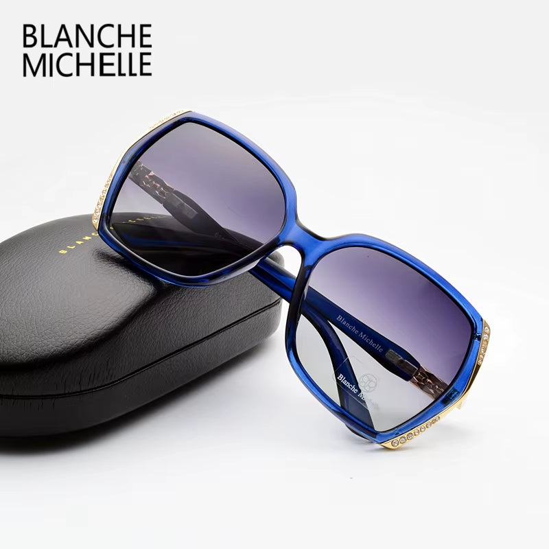 High Quality Polarized Sunglasses Women Brand Designer UV400 Vintage Sun Glasses Driving Gradient Sunglass Woman 2021 with Box