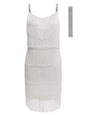 Vintage Vestidos 1920S Flapper Girl Fancy Dress Great Gatsby Dress Costumes Slash Neck Strappy Fringe Swing Party Dress Women
