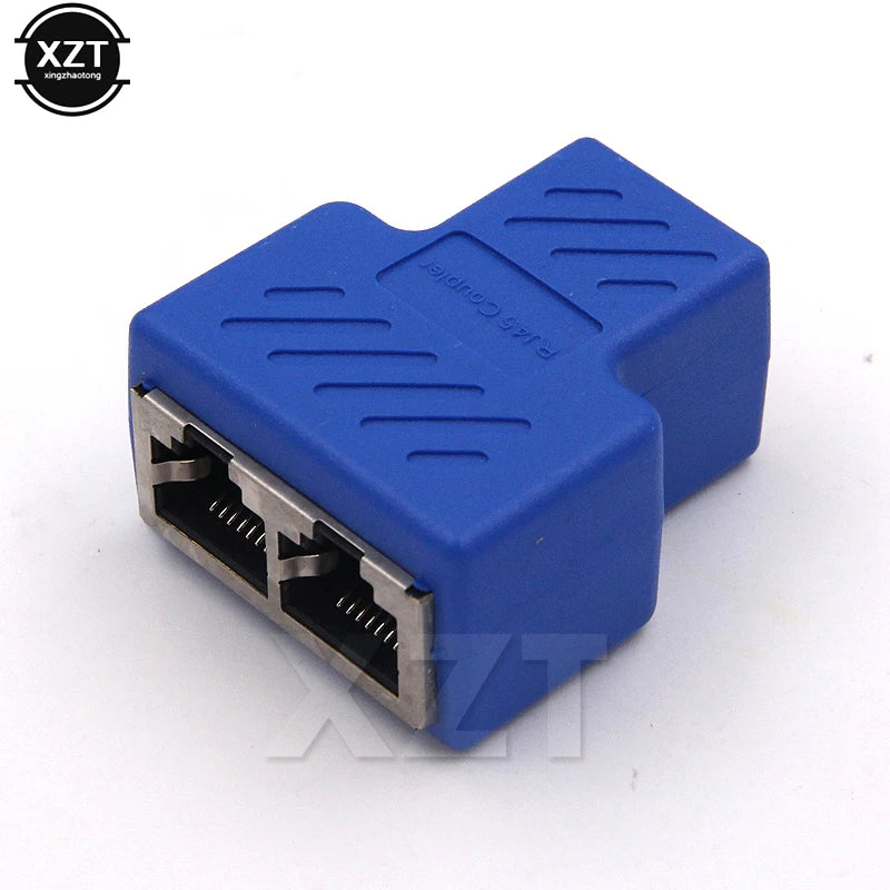 1 to 2 Ways Network LAN Cable Ethernet Female Cat6 RJ45 Splitter Connector Adapter UTP Cat7 5E Conector Switch Adapters Coupler