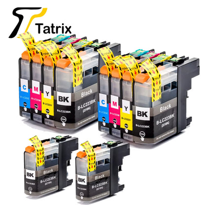 Tatrix with Chip LC223 LC221 Compatible Ink Cartridge for  MFC-J4420DW/J4620DW/J4625DW/J480DW/J680DW/J880DW Printer