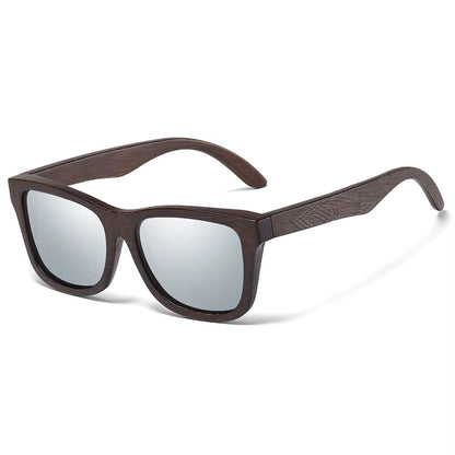 Natural Bamboo Wooden Sunglasses Handmade Polarized Glasses Mirror Coating Lenses Eyewear with Gift Box