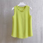 21 Colors Solid Ruffle Chiffon Blouse Women 2025 Summer Fashion Vest Blusas Casual Loose Sleeveless Ladies Tops Shirt