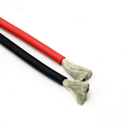 10 Meter/Lot High Quality Wire Silicone 10 12 14 16 18 20 22 24 26 28 30AWG 5M Red and 5M Black Color