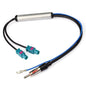 18.1 Inch Car Special Radio Antenna AM/FM Audio Radio Signal Amplifier Dual Fakra RF Radio Antenna Aerial Adapter for AUDI Adapt