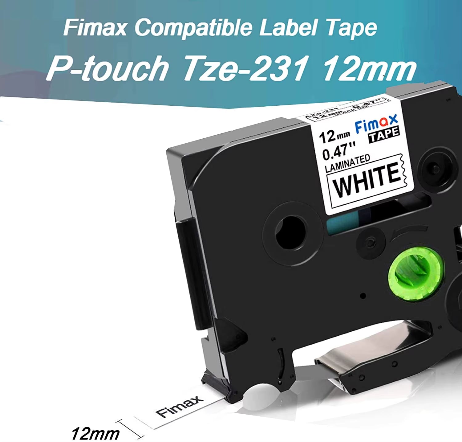 Fimax 31 Colors 231 Label Tape TZE231 431 531 631 12Mm Tape Compatible for  Ptouch Label Maker Ribbon Tze231 for PTH110
