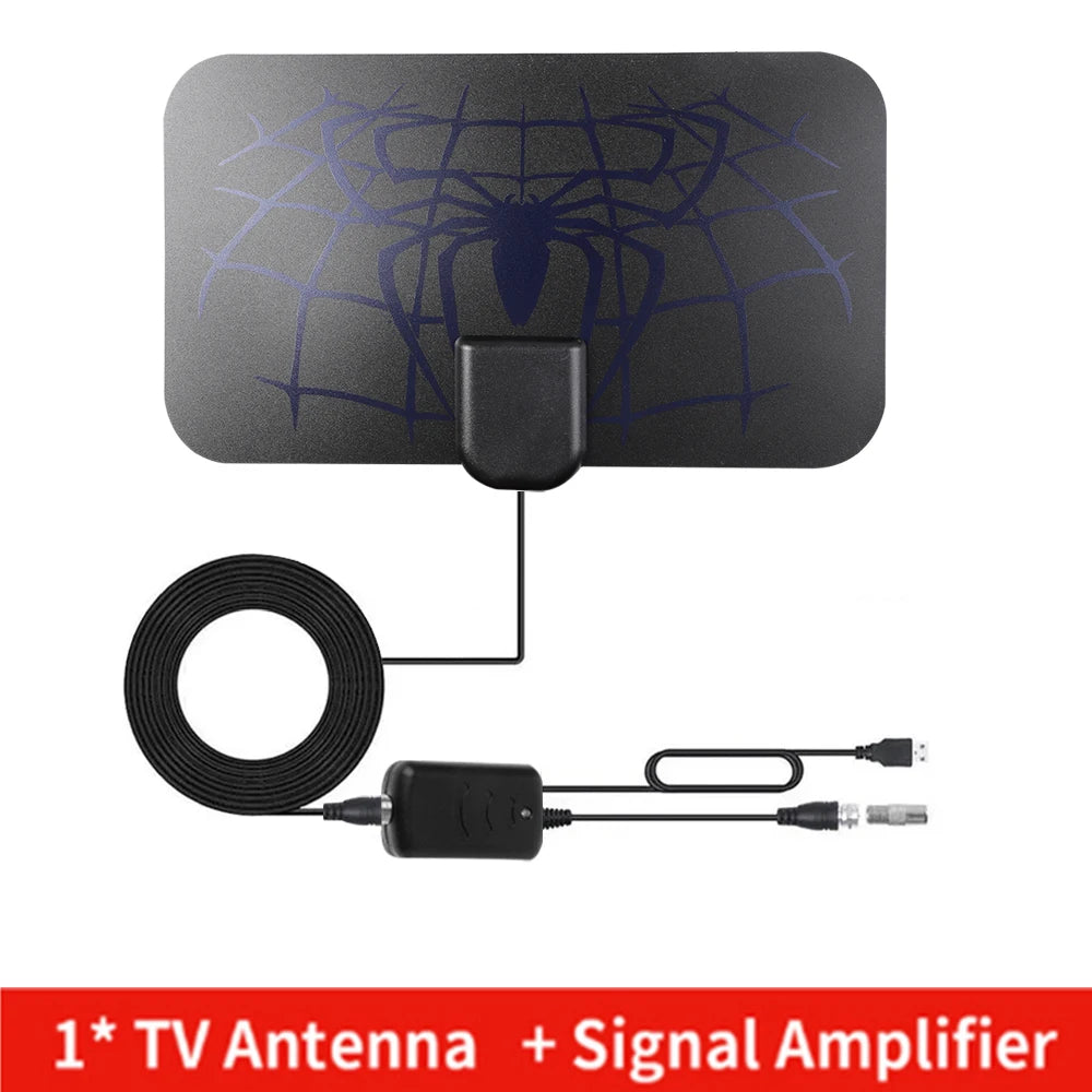 8K 4K TV Antenna for Global Digital TV 1080P 25DB High Gain Booster HD for RV Outdoor Car Antenna Indoor TV Free Channel