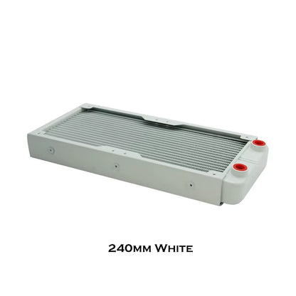 G1/4'' Aluminum Radiator for PC Water Cooling Computer Case GPU CPU RAM Cooler Fan Heatsink 60/80/90/120/240/360Mm Black/White