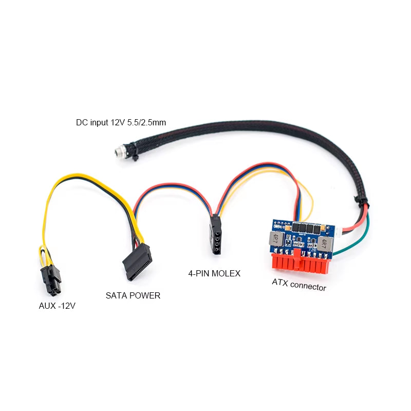 DC Input DC-ATX 120W 20Pin Power Supply Module Switch Pico PSU Auto Mini ITX High DC-ATX Power Module ITX