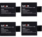 New SJCAM Sj4000 Eken H9 GIT-LB101 GIT BATTERY Sj5000 Sj6000 Sj7000 SJ8000 SJ9000 Battery +Dual USB Charger