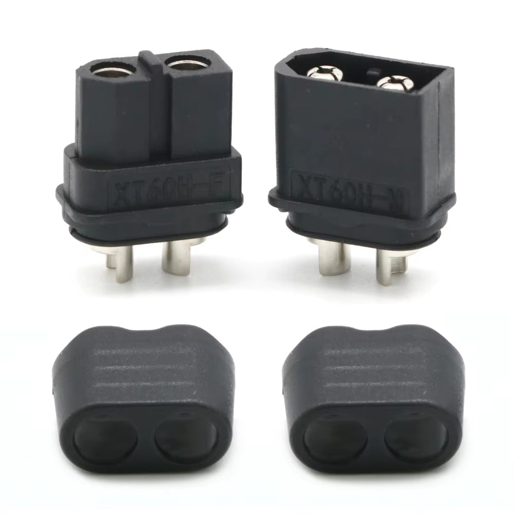10 X Amass XT60+ XT60H Plug Connector with Sheath Housing 5 Male 5 Female (5 Pair ) for Rc Lipo Battery Rc Drone Car Boat