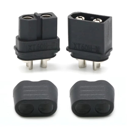 10 X Amass XT60+ XT60H Plug Connector with Sheath Housing 5 Male 5 Female (5 Pair ) for Rc Lipo Battery Rc Drone Car Boat