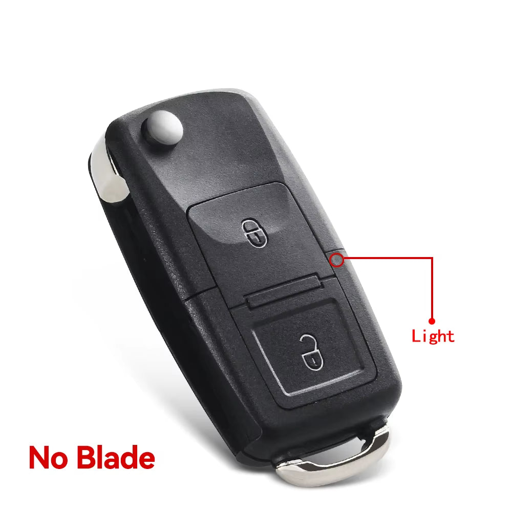 2 Buttons Remote Flip Folding Car Key Shell for VW Volkswagen MK4 Bora Golf 4 5 6 Passat Polo Bora Touran
