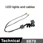 MOC Train Motor Kit Servo,Battery Box, IR Remote, LED Lights Power Functions Parts for Smart Technical Building Blocks Creations
