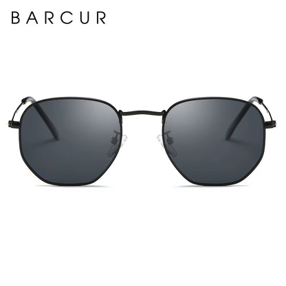 Classic Retro Reflective Sunglasses Man Hexagon Sunglasses Metal Frame Eyewear Sun Glasses with Box Oculos De Sol Gafas