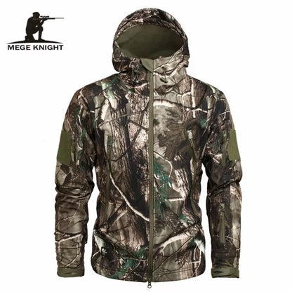 Mege Brand Clothing Autumn Men'S Military Camouflage Fleece Jacket Army Tactical Clothing Male Camouflage Windbreakers