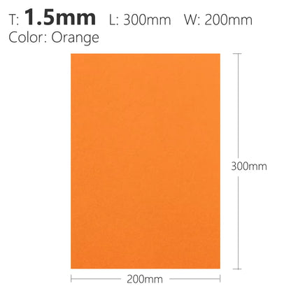 1.5Mm Black Sand Army Green Orange Kydex Sheet Thermoplastic for DIY Sheath Holster Tool Parts