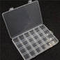1Pcs Square Transparent Plastic Storage Box Case 10/24 Slot Adjustable for Pills Jewelry Beads Earring Case Organizer