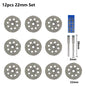 Diamond Saw Blade Diamond Cut off Disc for Dremel Rotary Tools 20Mm 22Mm 25Mm 30Mm with Mandrel Mini Cutting Disc