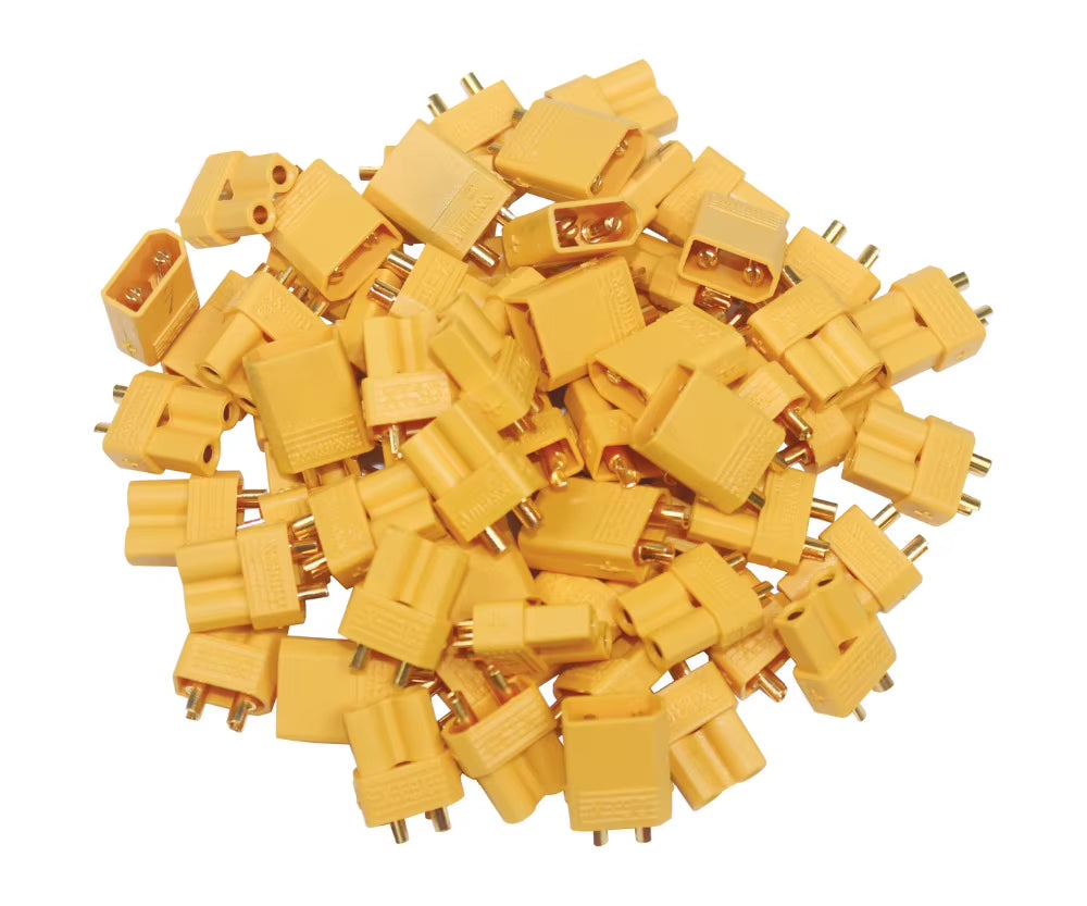 10Pcs Amass XT30U Male Female Bullet Connector Plug the Upgrade XT30 for RC FPV Lipo Battery RC Quadcopter (5 Pair)