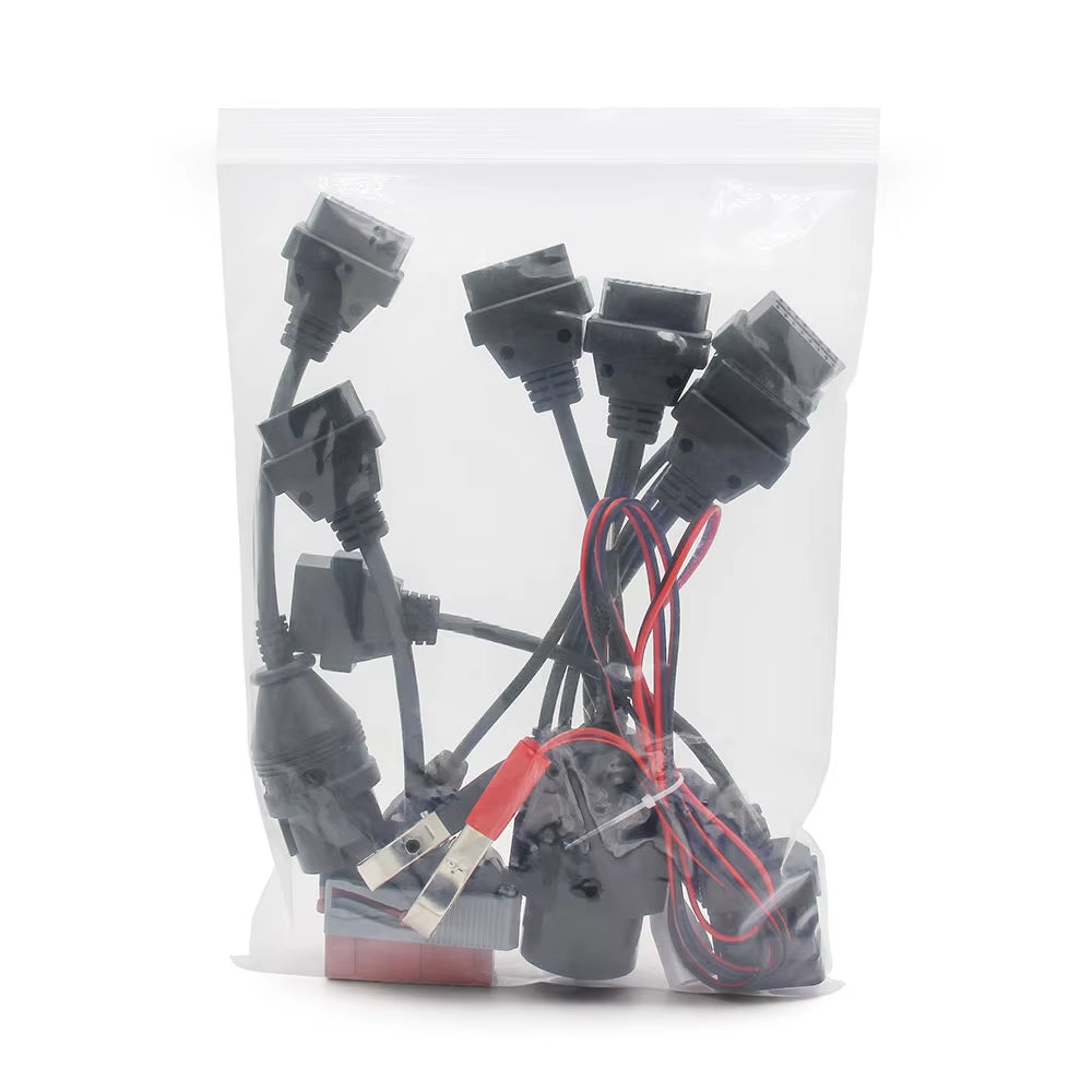 Full Set 8 Pcs Car Truck Converter for Scania 16Pin Male to Female OBD 2 OBD2 Car Auto Connector Extension Cable