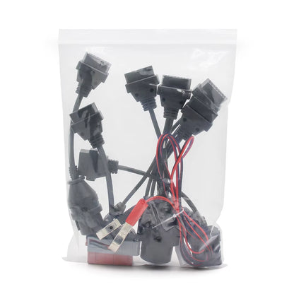 Full Set 8 Pcs Car Truck Converter for Scania 16Pin Male to Female OBD 2 OBD2 Car Auto Connector Extension Cable