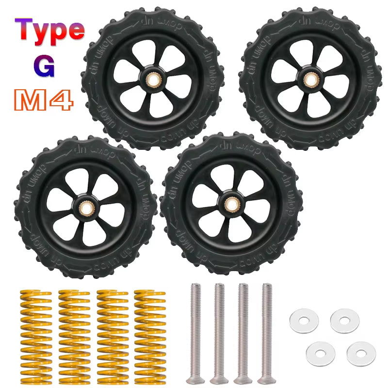 4PCS M3/M4 Screws Nuts Heat Bed Leveling Spring Knob Parts 3D Printers Print Platform Calibration Accessories