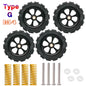 4PCS M3/M4 Screws Nuts Heat Bed Leveling Spring Knob Parts 3D Printers Print Platform Calibration Accessories
