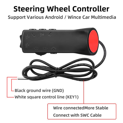 10 Keys Auto Control Remoto Multi-Functional Car Steering Wheel Buttons Remote Controller Car Audio GPS Navigation DVD Android
